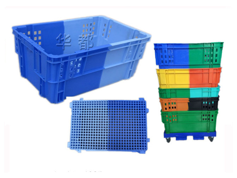 X279 Double-color Reversible Stackable Plastic Box