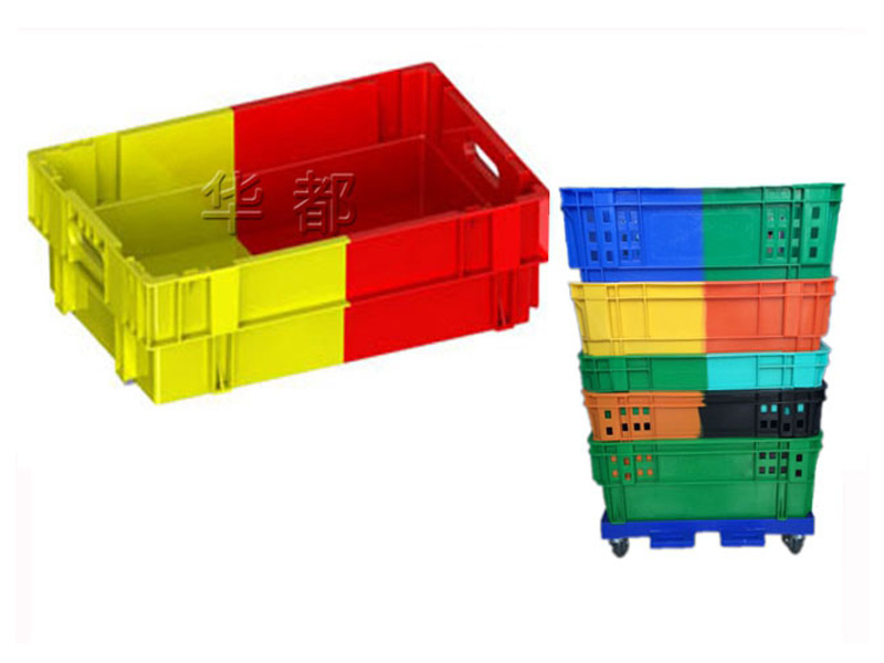 X276 Double-color Reversible Stackable Plastic Box